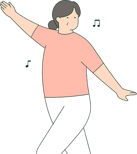 画像 踊る女性