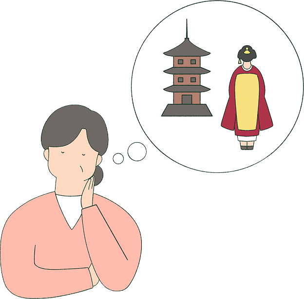 画像 京都を想像する女性
