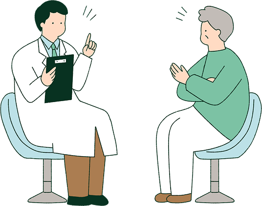 話し合いながら治療方針を決める