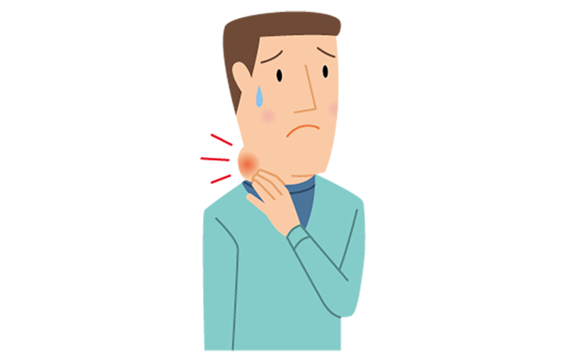 1.	疲れやすさと首の腫れ。検査で悪性リンパ腫の疑い