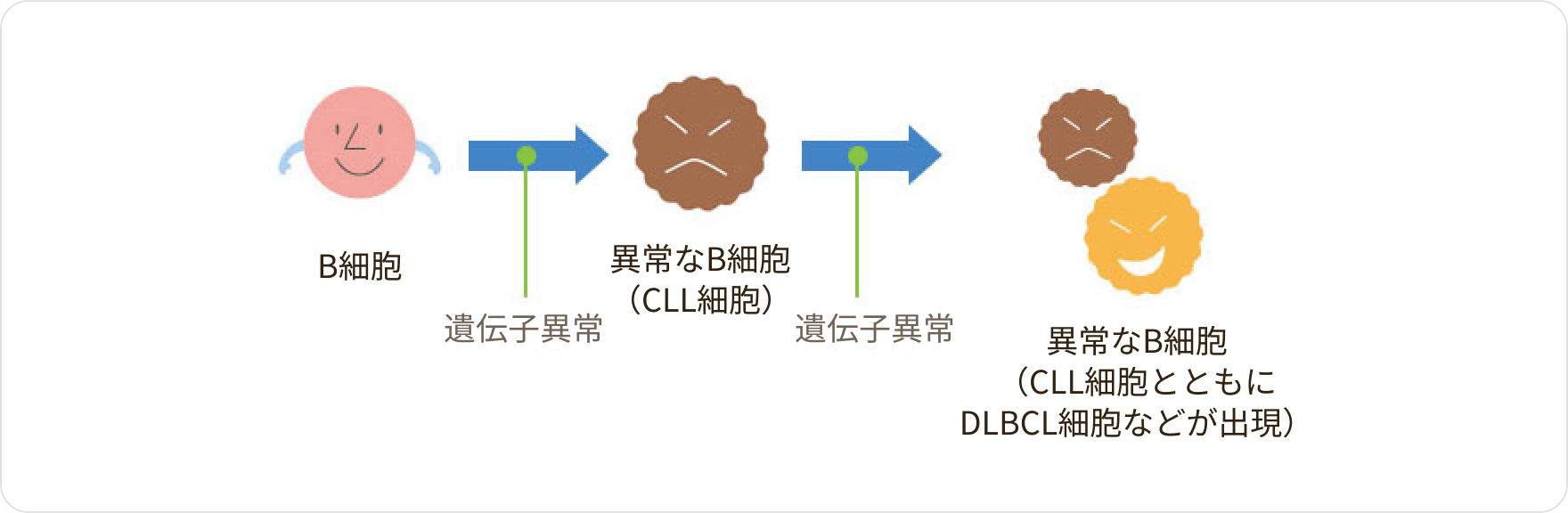 画像 さらなる遺伝子異常で、リヒター症候群が起こる