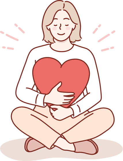 イラスト じぶんを知る