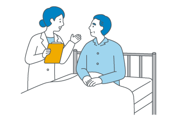 担当医や看護師、がん相談支援センター等で相談を