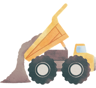 イラスト ダンプカー
