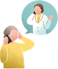ご家族や親しい方に相談しづらい場合には、主治医や看護師に相談してみる